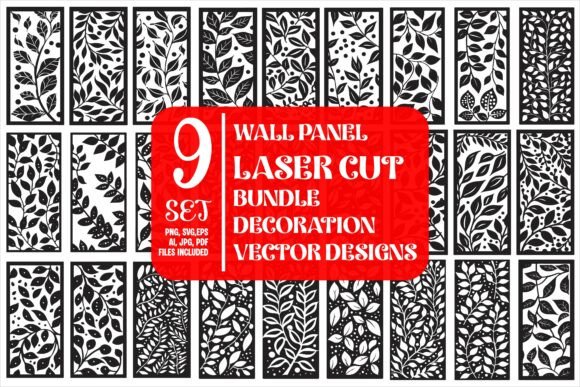 Download Wall Panel Laser Cut Design Vector - Wall panel Collection