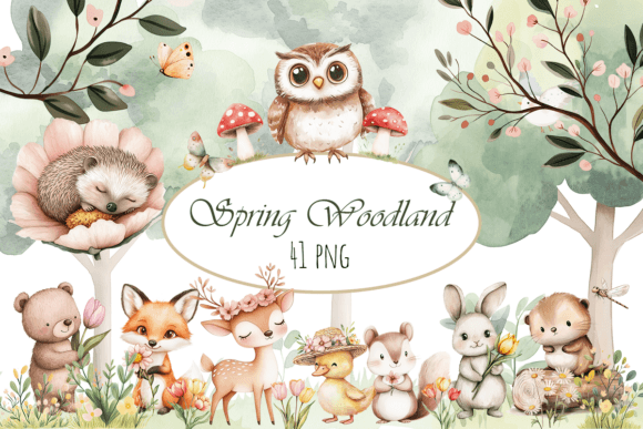 Download Spring Woodland Clipart, Spring Forest - Spring Collection