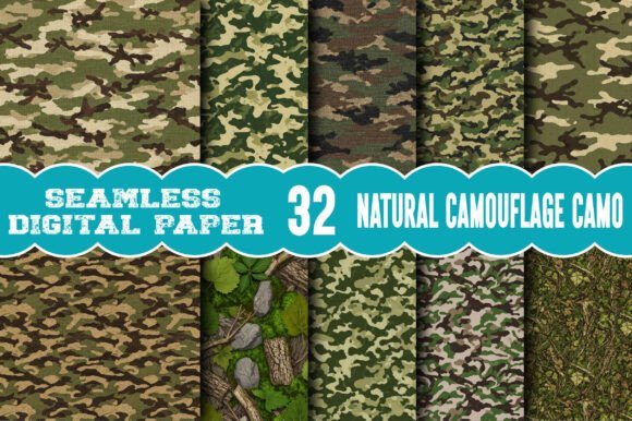 Download Vintage Natural Camouflage Camo Pattern - Camouflage Collection
