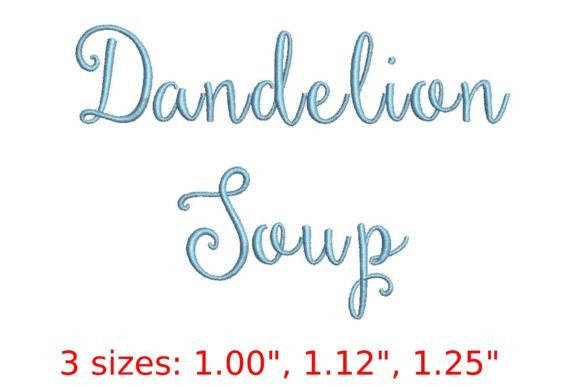 Download Dandelion Soup Embroidery Font - Premium Resources