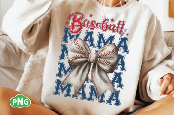 Download Baseball Mama Png, Baseball Coquette Bow - Baseball coquette Collection