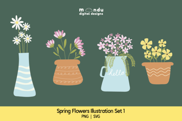 Download Spring Flowers Illustration Set 1 - Spring Collection