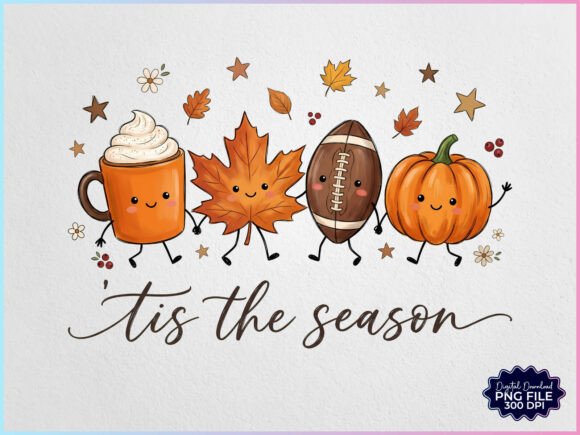 Download Tis the Season Autumn Fall Cartoon PNG - Fall Collection