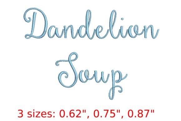 Download Dandelion Soup Embroidery Font - Premium Resources