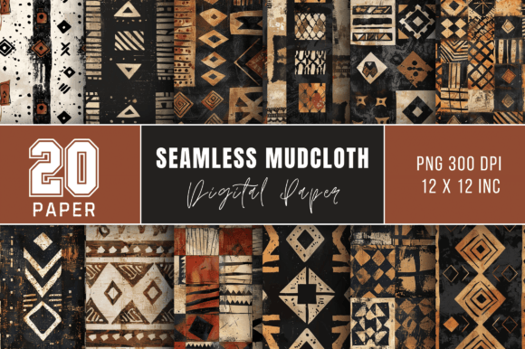 Download Digital Paper Pack African Mud Cloth - African mud cloth Collection