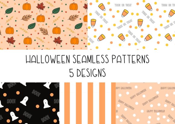 Download Halloween Fall Seamless Pattern - Fall Collection