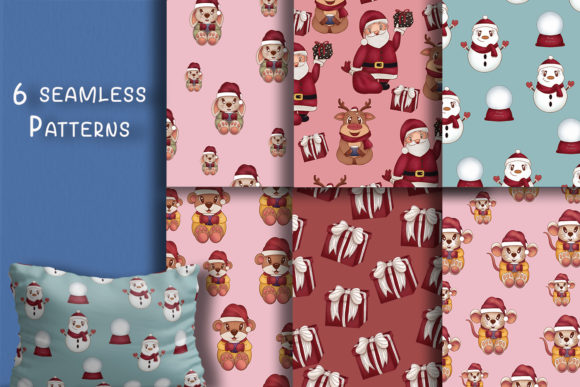 Download Cute Christmas Patterns Digital Paper - Christmas patterns Collection