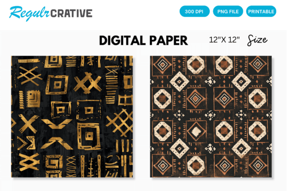 Download Digital Paper Pack African Mud Cloth - African mud cloth Collection