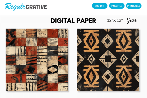 Download Digital Paper Pack African Mud Cloth - African mud cloth Collection