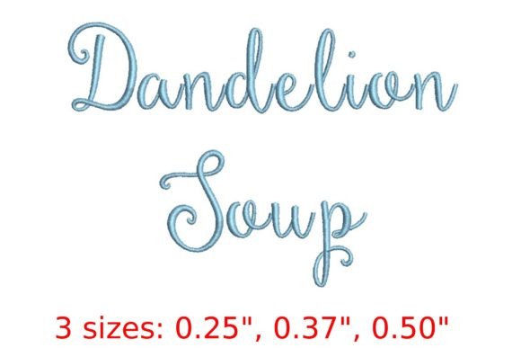 Download Dandelion Soup Embroidery Font - Premium Bundle