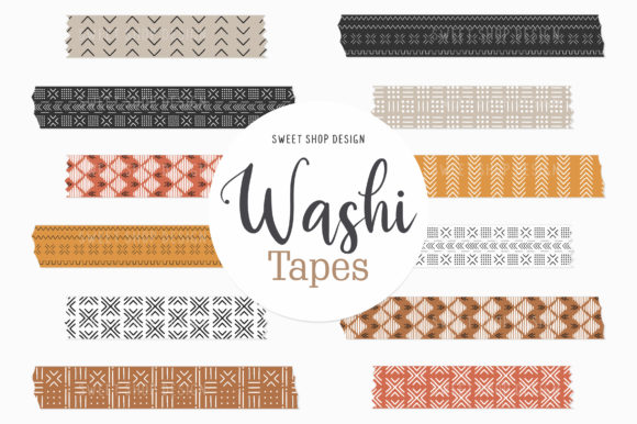 Download Digital Washi Tape African Mud Cloth - African mud cloth Collection