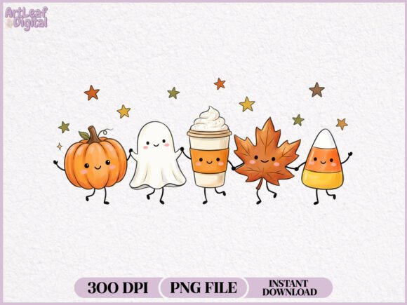 Download Cute Fall Autumn Halloween PNG - Fall Collection