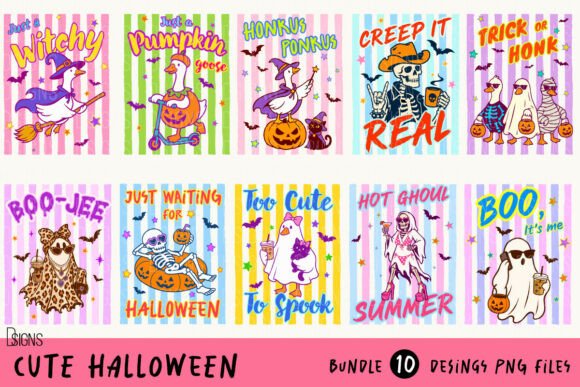 Download Cute Halloween Stripes Bundle PNG - Halloween Collection
