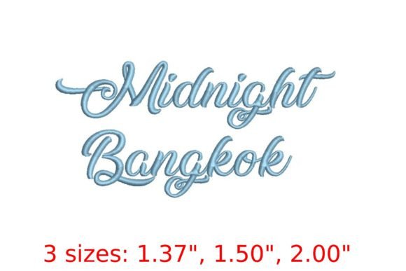 Download Midnight Bangkok Embroidery Font - Premium Resources