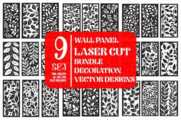 Download Wall Panel Laser Cut Design Vector - Wall panel Collection