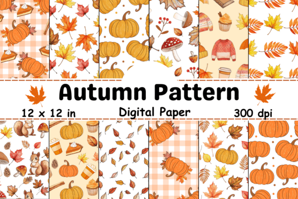 Download Autumn Seamless Pattern, Fall Patterns - Fall Collection