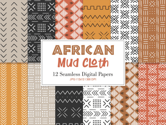 Download Digital Paper Pack African Mud Cloth - African mud cloth Collection