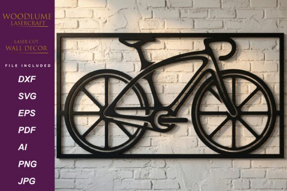 Download Laser Cut Bicycle Wall Panel SVG - Wall panel Collection