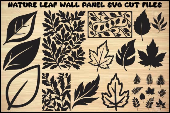 Download Nature Leaf Wall Panel SVG Bundle - Wall panel Collection