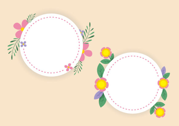 Download Flower Spring Wedding Tamplete Frame - Spring Collection