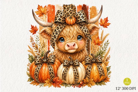 Download Highland Cow Fall Png - Fall Collection