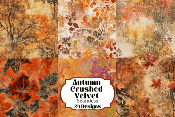 Download 24 Embossed Velvet Autumn Fall Colors - Fall Collection