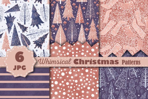 Download Whimsical Winter &amp; Christmas Patterns I - Christmas patterns Collection