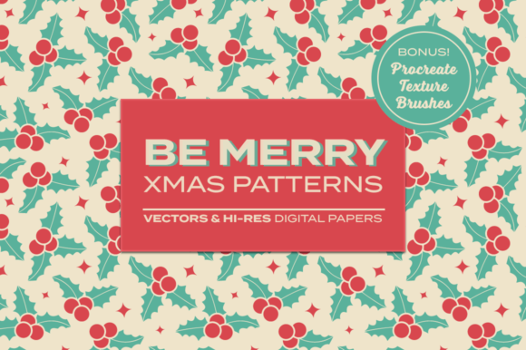 Download Be Merry - Christmas Patterns - Christmas patterns Collection