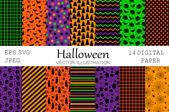 Download Halloween Digital Paper. Abstract Paper - Halloween Collection