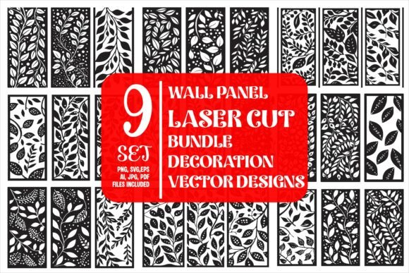 Download Wall Panel Laser Cut Design Vector - Wall panel Collection