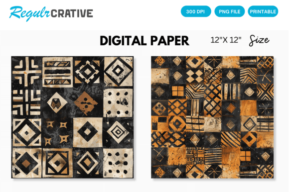 Download Digital Paper Pack African Mud Cloth - African mud cloth Collection
