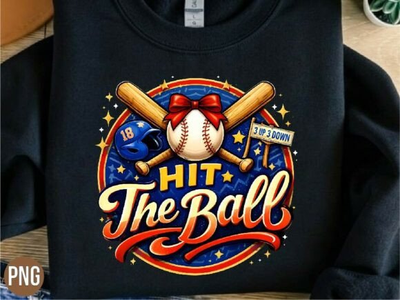 Download Hit the Ball Baseball Coquette PNG SHIRT - Baseball coquette Collection