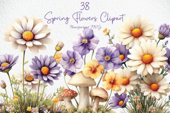 Download Spring Flowers Clipart PNG - Spring Collection