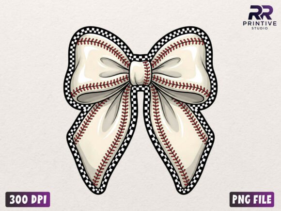 Download Checkered Baseball Coquette Bow Png - Baseball coquette Collection