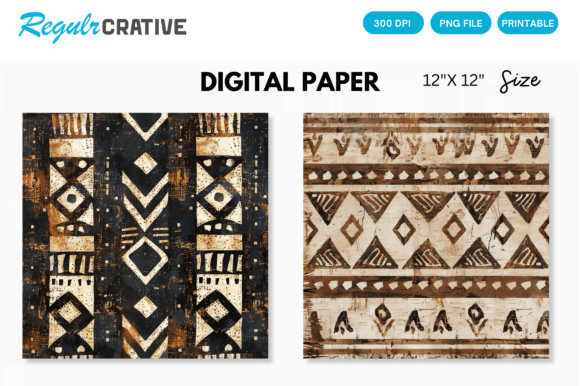 Download Digital Paper Pack African Mud Cloth - African mud cloth Collection