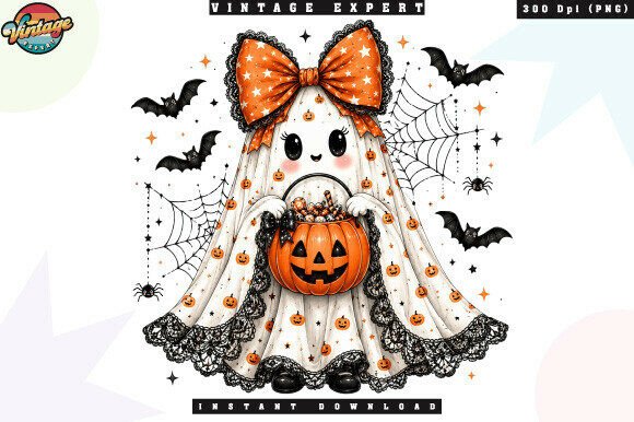 Download Pumpkin Bucket Ghost Halloween PNG - Premium Resources