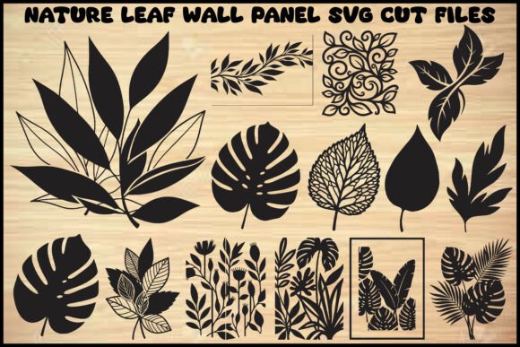 Download Nature Leaf Wall Panel SVG Bundle - Wall panel Collection