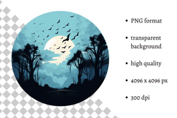 Download Cute Halloween Scenery PNG Clipart - Halloween Collection