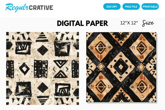 Download Digital Paper Pack African Mud Cloth - African mud cloth Collection