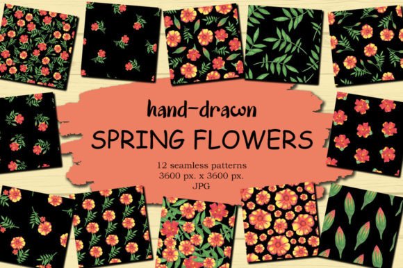 Download Marigold Spring Floral Background - Spring Collection