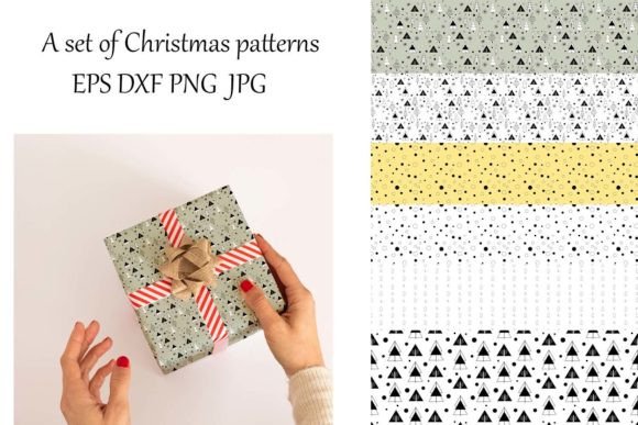 Download Christmas Patterns EPS. Christmas Tree - Christmas patterns Collection