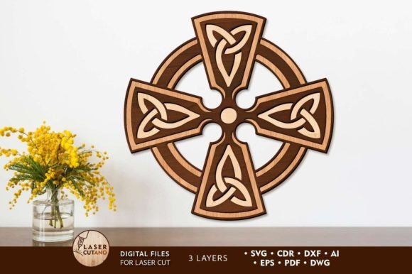 Download Celtic Cross Decorative Wall Panel - Wall panel Collection