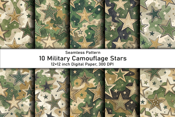 Download Military Camouflage Stars Pattern - Camouflage Collection